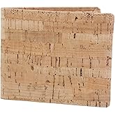 boshiho RFID Blocking Cork Wallet, Slim Bifold Vegan Coin Purse Vegan Gift for Men and Women (Cork 2)