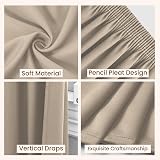 Yorkshire Bedding Thermal Blackout Curtain 66x54 Pencil Pleat Cream view 4