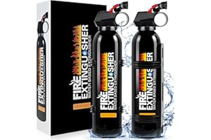 LIRCHES Fire Extinguisher for Home - Car Fire Extinguisher with Mount, Small A B C K Fire Extinguisher, Water-Based Fire Extinguishers for Car/House/Kitchen/Truck/Marine/Boat/Vehicle/utv/rv (2)