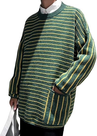 Amazon Rehoodn セーター メンズ 丸首 秋冬 ストリート アウター ゆったり シンプル 厚手 暖かい セーター トップス 原宿風 韓国風 オーバーサイズ ニット セーター セーター 通販