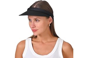 KEJEA Cotton Visor Hat Women Men Clip-on Visors Hats Adjustable Outdoor Sports Golf Beach Wide Brim Sun Cap