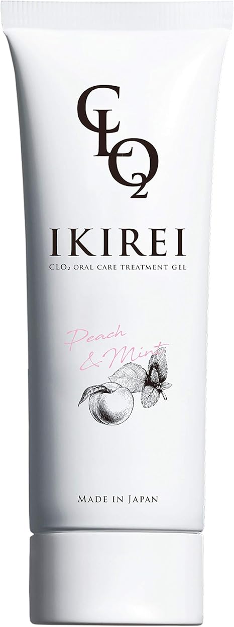Amazon 公式 Ikirei イキレイオーラルケアトリートメントジェル ピーチミント味 Clo2 舌苔 オーラルケア 口腔ケア 1本 Ikirei 口臭清涼剤 通販