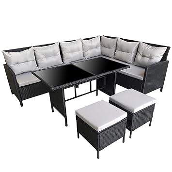 Gartenmöbel Lounge Set Mit Esstisch