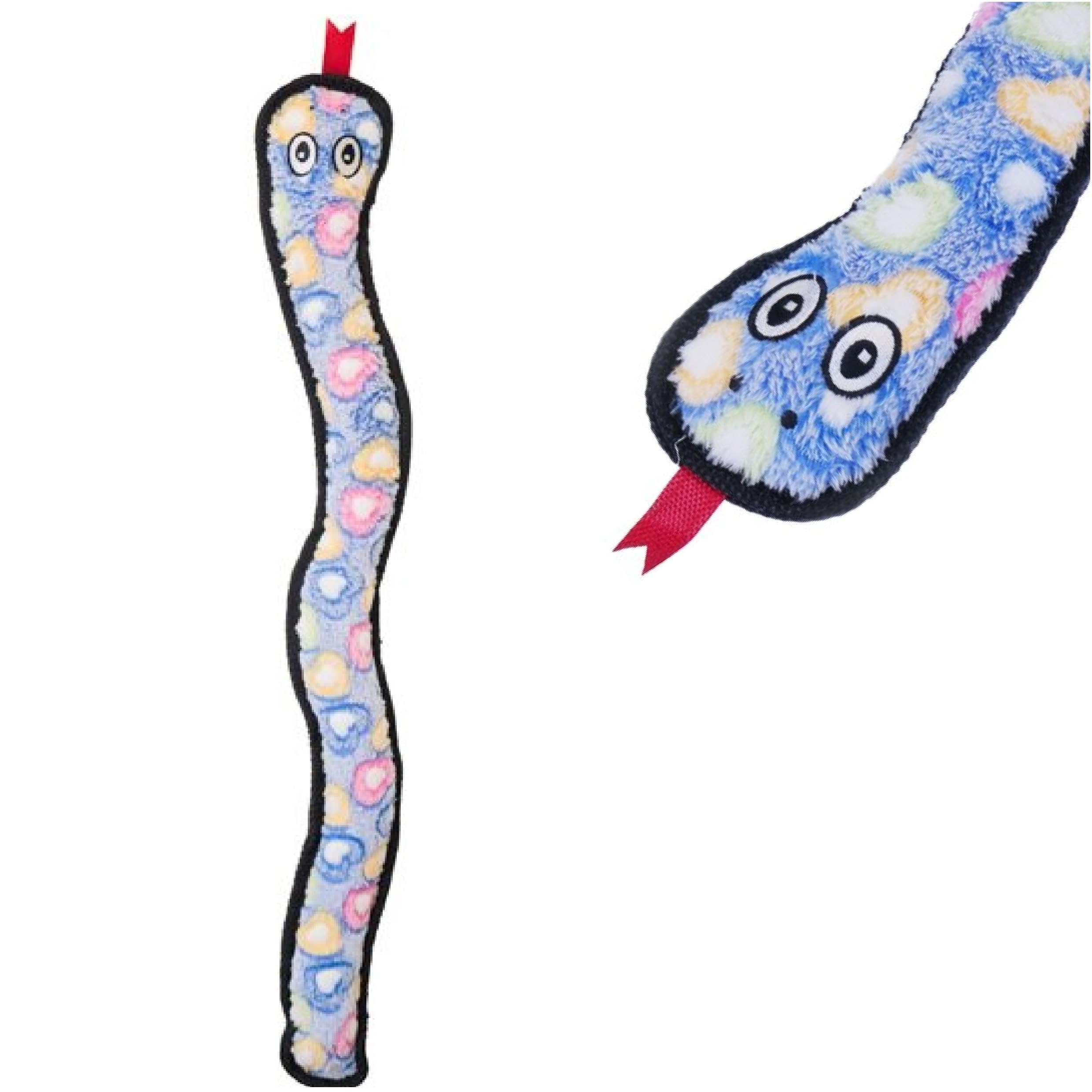 Rosewood Rope and Squeak Snake Luxury Plush Character Quality Dog Toy, 69 cm, Multicolor