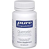 Pure Encapsulations Quercetin - 500 mg - Immune Support, Cellular Health & Heart Health - Antioxidant Supplement - Gluten Free & Non-GMO - 60 Capsules