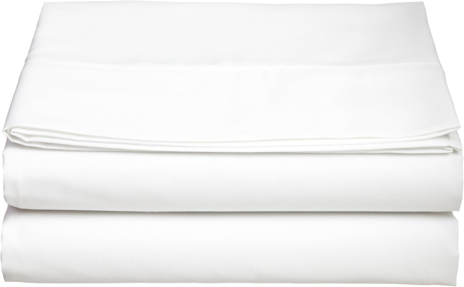 Cathay Luxury Silky Soft Polyester Single Flat Sheet, Twin Size, White: Home & Kitchen