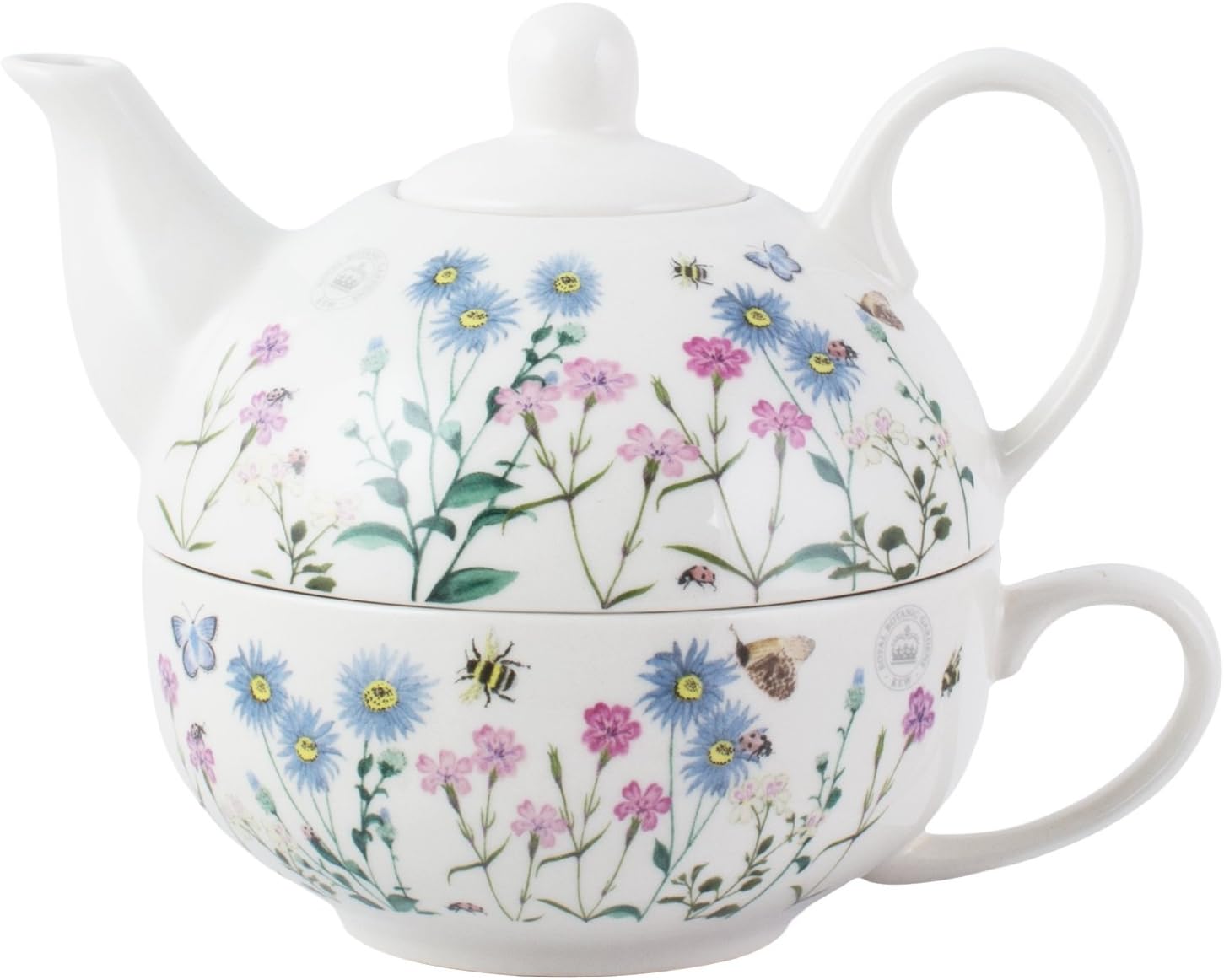 15 Fl Oz Cup 280 Ml Royal Botanic Gardens Kew Meadow Bugs Ceramic Tea For One Set By Creative Tops 9 Fl Oz Teapot 450 Ml Cooking Dining Home Kitchen