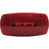 RV Designer L915 - Red Replacement Lens for Oblong LED Marker Light | DOT-compliant red replacement lens fits RV Designer oblong LED marker lights for quick lens replacement.