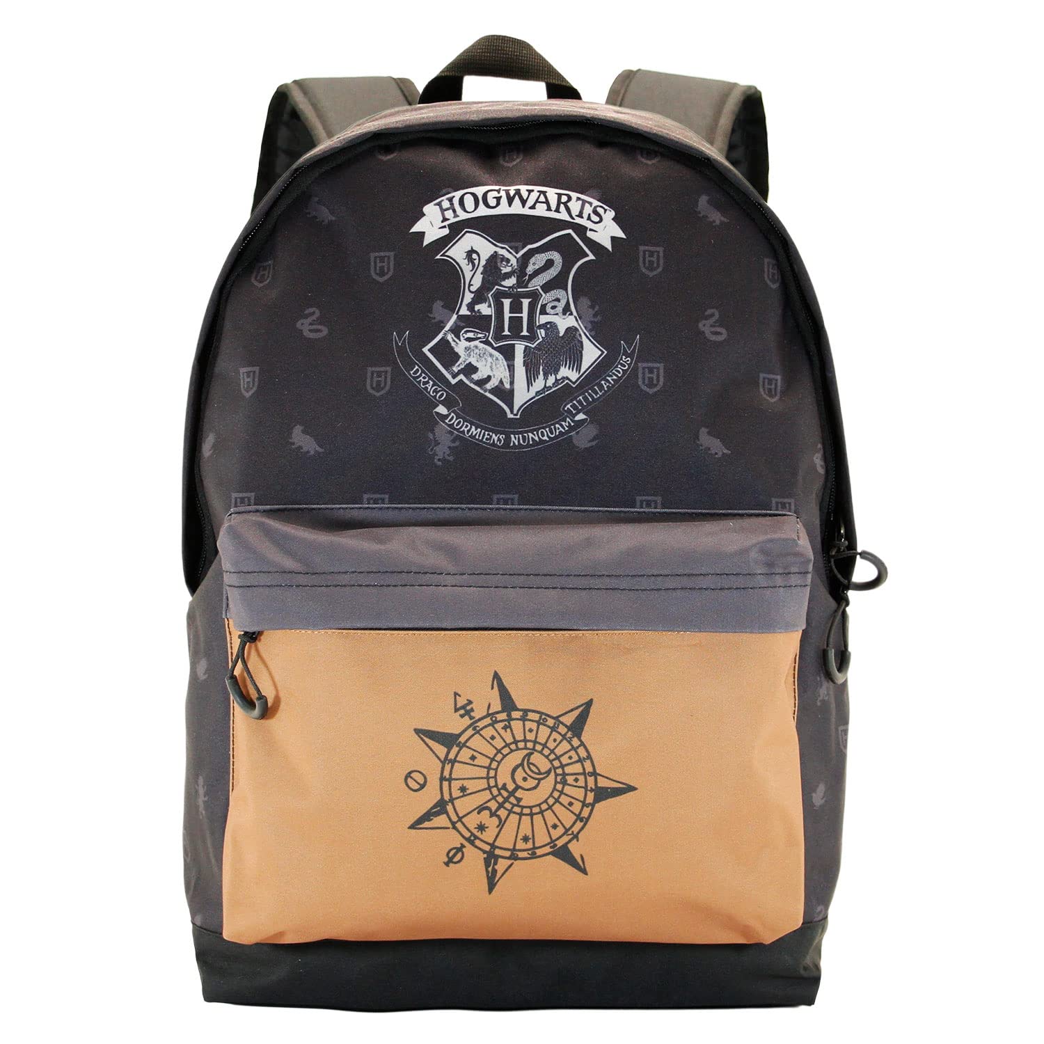 Harry Potter Hogwarts-Fan HS Backpack, Black, 18 x 30 x 43 cm, Capacity 22 L