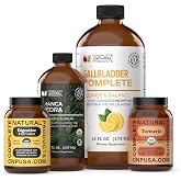 CNP | Gallbladder Stone Breaker Bundle - ACV Chanca Piedra Bile Cleanse | Organic Gallbladder Stone Breaker Cleanse Bundle With ACV, Chanca Piedra, Turmeric, Lemon &amp; Hibiscus For Bile Flow Support