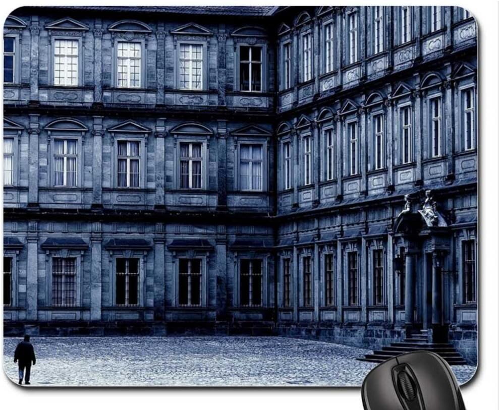 blue inner courtyard Mouse Pad, Mousepad (Houses Mouse Pad)