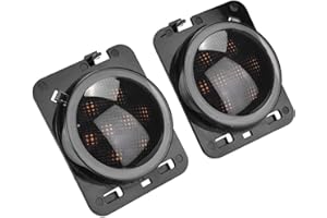 KIMISS LED Fender Turn Signal Side Marker Light for Jeep Wrangler JK 2007-2015, Enhanced Visibility, Easy Installation, Water