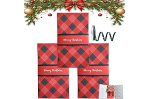 GIFSKIU Handmade Christmas Surprise Gift Card Booklet, Unique Multiple Waterfall Christmas Gift Card Book Holder Sleeve Merry Money Cash Flip Giftcard Book Envelope with Slot Multi Birthday Xmas Gifts(3PCS-A)