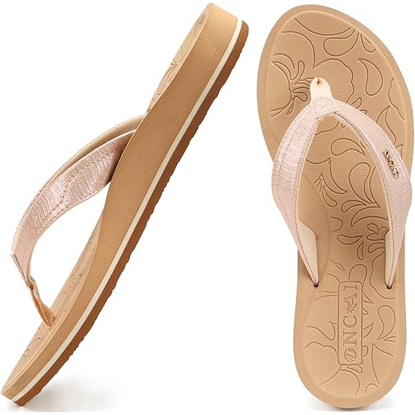 Ella Women's Hazel Sandals - Comfort Toe-Post Flip Flops With Cushioned Footbed (Animal Print)