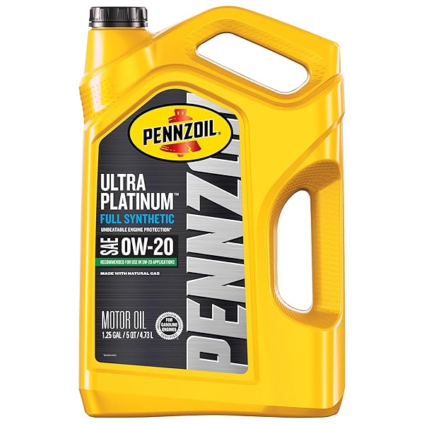 PENNZOIL ULTRA PLATINUM FULL SYNTHETIC 0W-20 MOTOR OIL, 5 QUART
