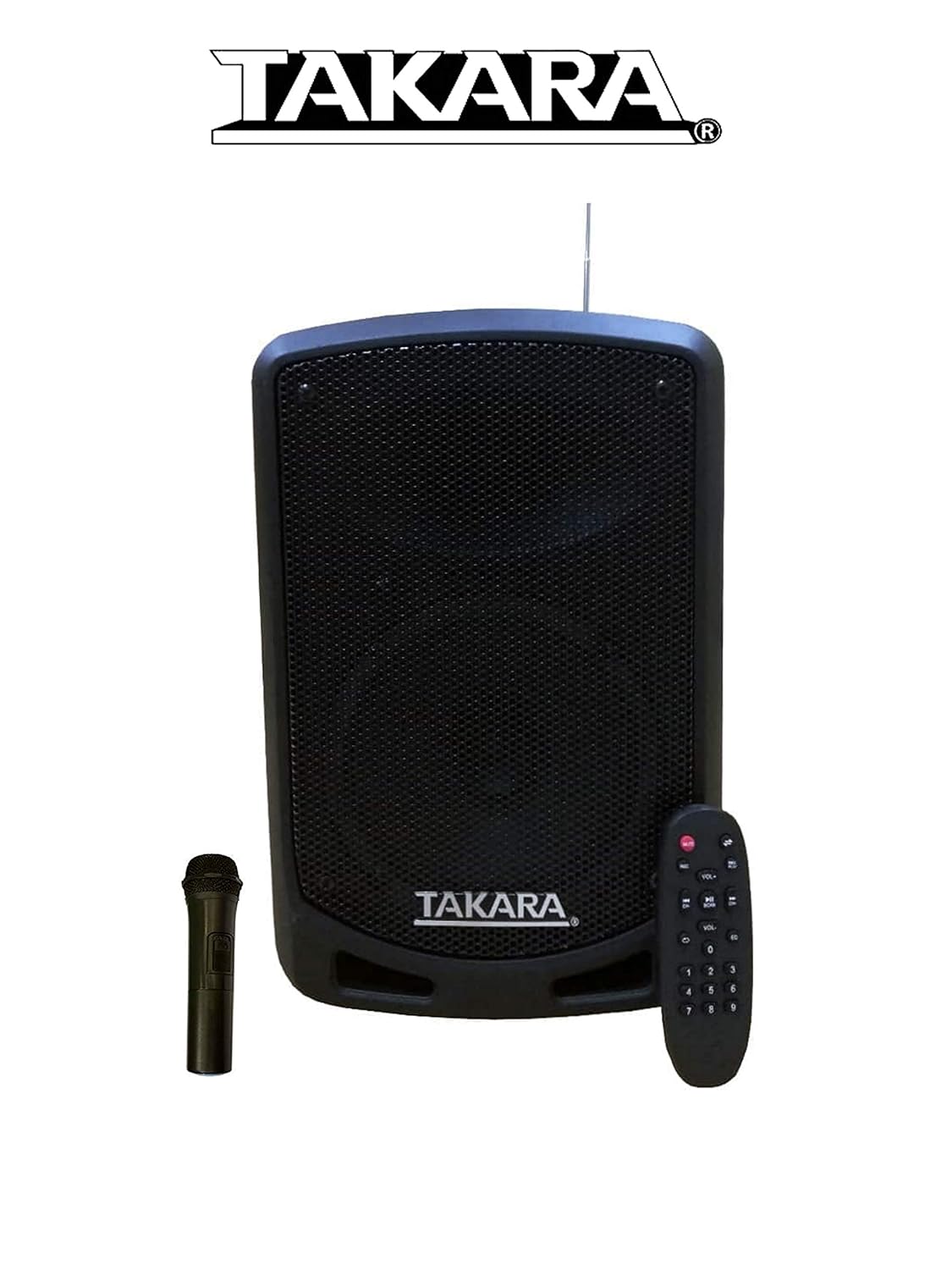 Takara Karaoke Speaker T6106 Portable 6.5 Inch Multimedia BT, Karaoke