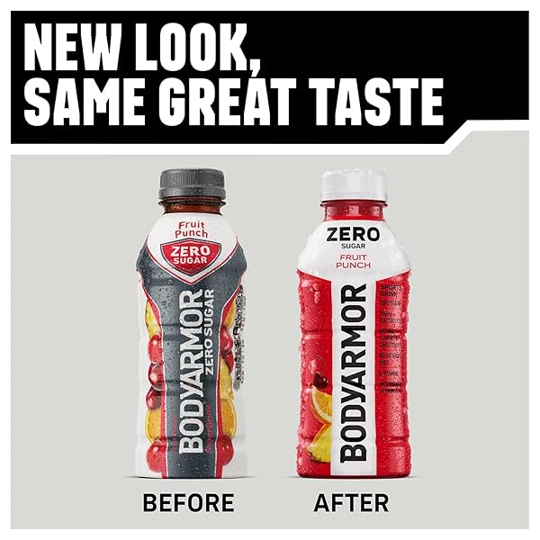 BODYARMOR ZERO SUGAR SPORTS DRINK FRUIT PUNCH, 16 OZ.