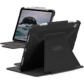 UAG Metropolis Tact Armr for iPad Air 11-inch (M4/M3/M2) Case, Black | Folio Cover, Auto/Wake Sleep, Premium Textured Non-Slip Grip, Multi-Angle Adjustable Stand, Pencil Holder w Wireless Charging