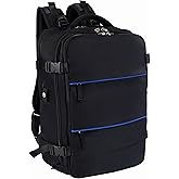 ZOGNER Airline Flight Approved Multifunctional Large Travel Backpack For Women Man,Travel Essentials,Carry On/Personal Item Backpack Under 18x14x8,Laptop Backpack,AntiTheft pocket,USB port
