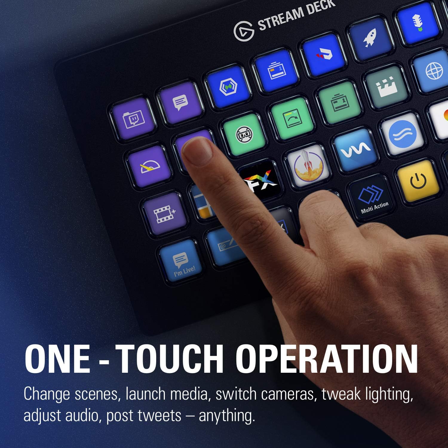 Elgato Stream Deck XL - Advanced Stream Control with 32 customizable LCD keys, for Windows 10 and macOS 10.13 or later: Computers & Accessories