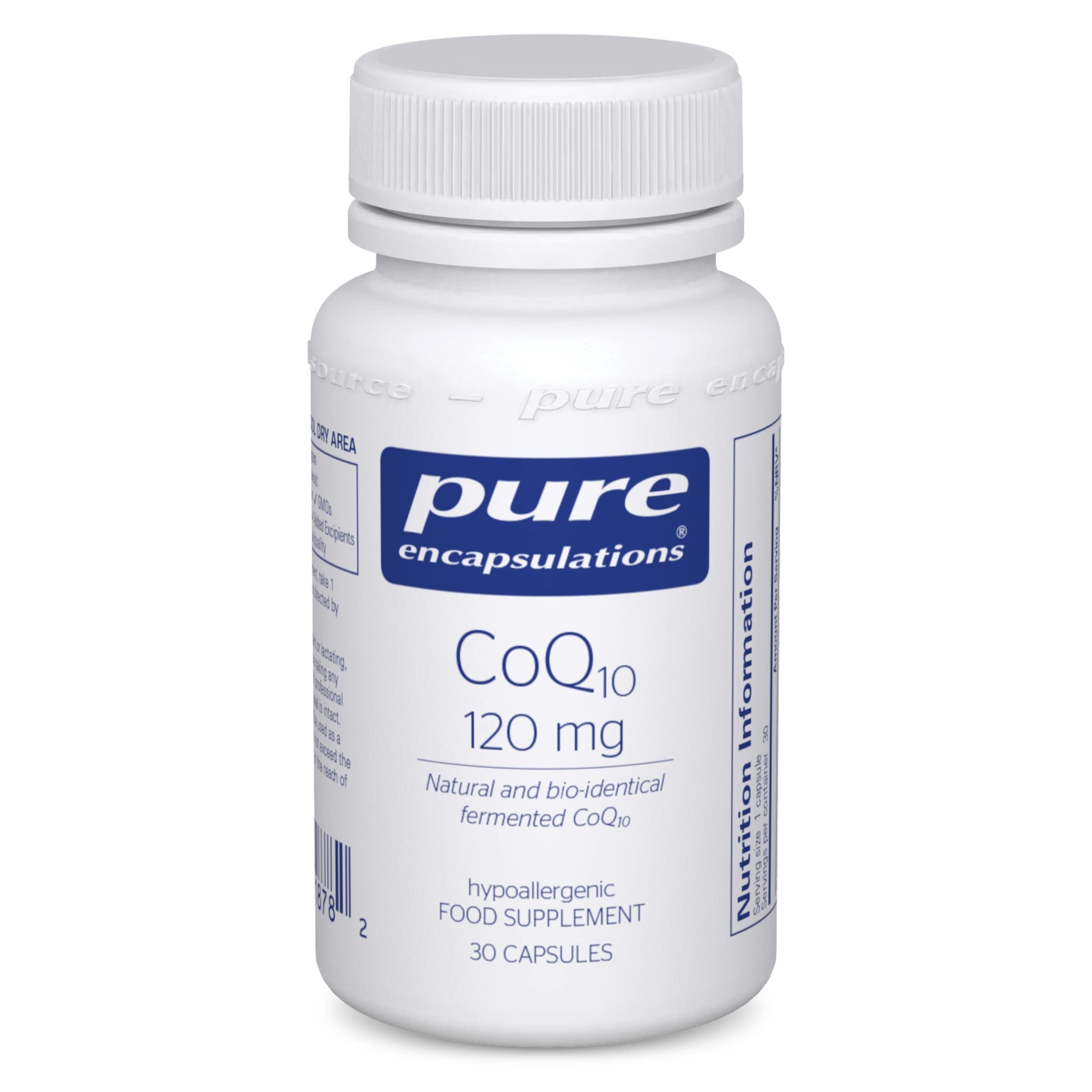 Pure Encapsulations - CoQ10 120mg - Coenzyme Q10 in its biologically Active Form - Boost Immune System - 30 Capsules