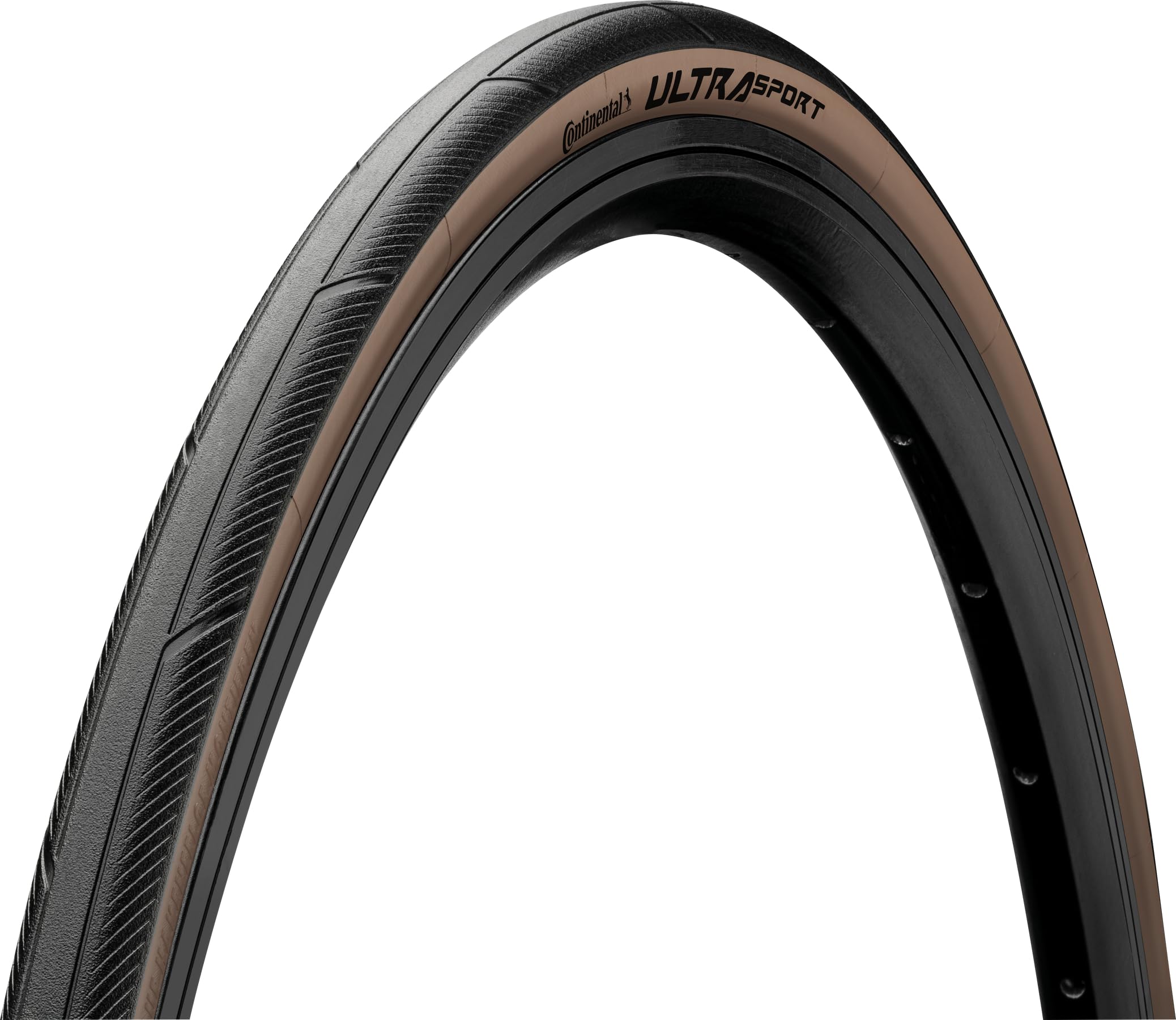 Continental - Continental 28-622 Ultra Sport III (700 x 28C) Black/Brown Foldable Skin Tire - 1 Piece