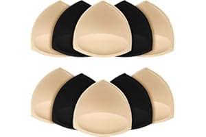 Bra Pads Inserts,URSMART Bra Cups Inserts,Removable Breathable Push up Bra Inserts for Sports Bra or Bikini Tops (Triangle Br