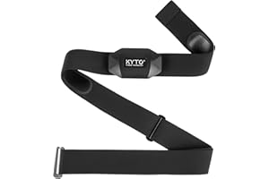 KYTO Heart Rate Monitor Chest Strap, ANT+/ Bluetooth, Compatible with iOS/Android APPs, Cycling/Yoga/Basketball/Running/Fitness Exercise/Boxing