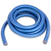NVX XW0BL10 10 ft. Roll of Metallic Powder Blue | EnvyFlex True Spec 1/0-Gauge Power/Ground Wire Cable