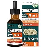 Eubrition Shatavari (Shitabari) Drops for Women Support Menopause Relief, Herbal Supplement for PMS Support, 12-in-1 Formula with Wild Yam, Vitex Berry Extract. 2oz