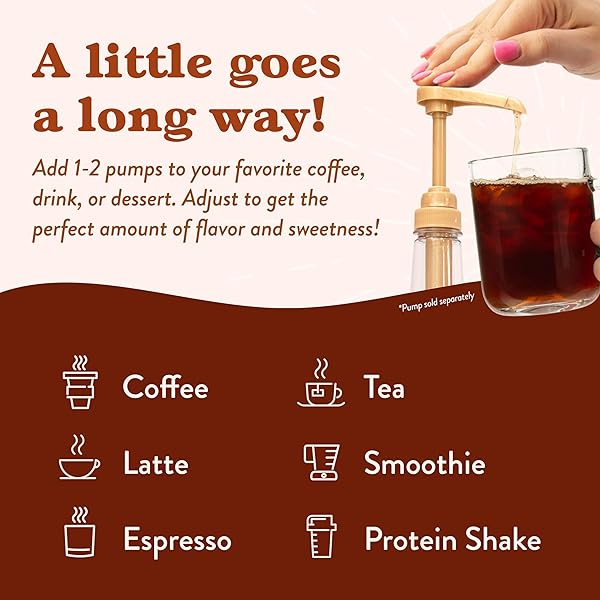 JORDAN’S SKINNY SYRUPS SUGAR FREE COFFEE SYRUP, MAPLE BOURBON PECAN FLAVOR DRINK MIX, ZERO CALORIE FLAVORING FOR CHAI LATTE, PROTEIN SHAKE, FOOD AND MORE, KETO FRIENDLY, 25.4 FL OZ, 1 PACK