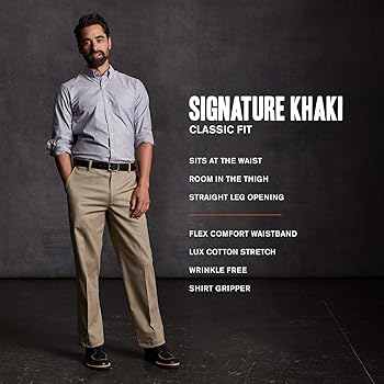 dockers men's classic fit signature khaki pants d3