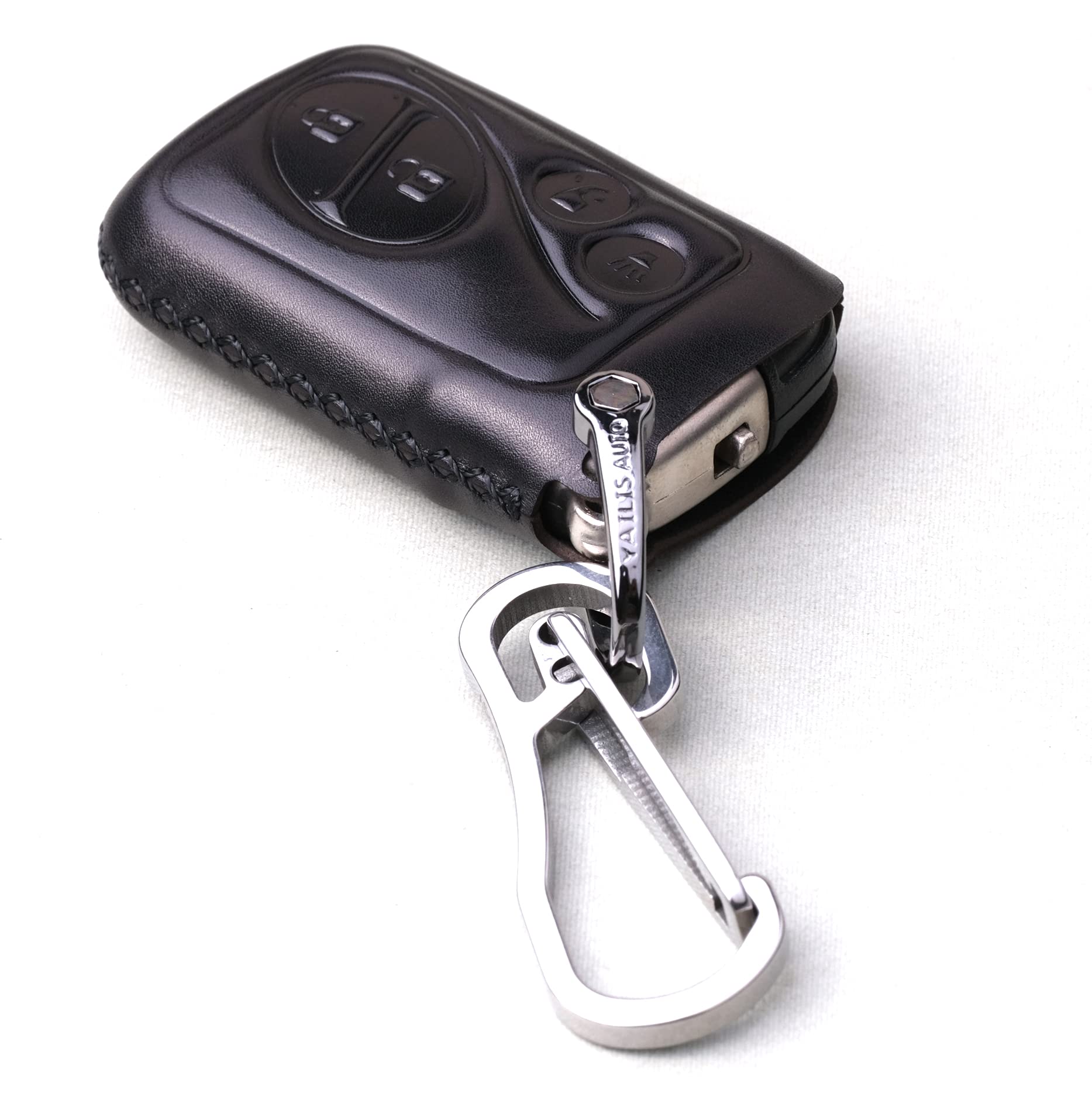 Photo 1 of Cadtealir absortive Calfskin Leather Smart Key fob Cover case Holder for Lexus CT200H gx460 rx350 rx450 gx470 for Both 4 Buttons and 3 Buttons