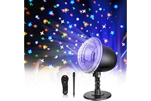 ARGIGU Star Projector, Night Light Projector for Kids,Holiday Projector Lights Outdoor with Remote Control, Waterproof Indoor LED Projector Landscape Light for Bedroom Garden Wedding Party Christmas Gift