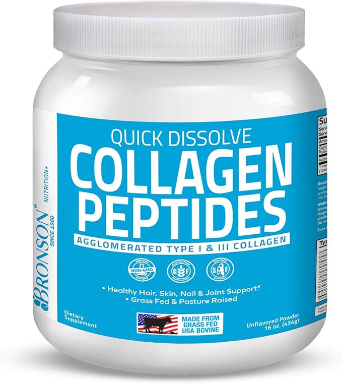 Bovine Collagen Peptides Powder Quick Dissolve Agglomerated