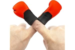 AQKILO Boxing Gloves Mini Finger Puppets, Knock Out Your Stress! Weird Stuff Random White Elephant Gifts, Red - 2Pcs