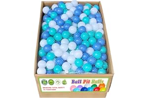bebikim Soft Ball Pit Balls 200/500/1000/2000 Count Plastic Play Pit Balls for Pet Dogs Ball Pits,BPA Free Pool Balls for Toddles Playhouse Party (2.2")