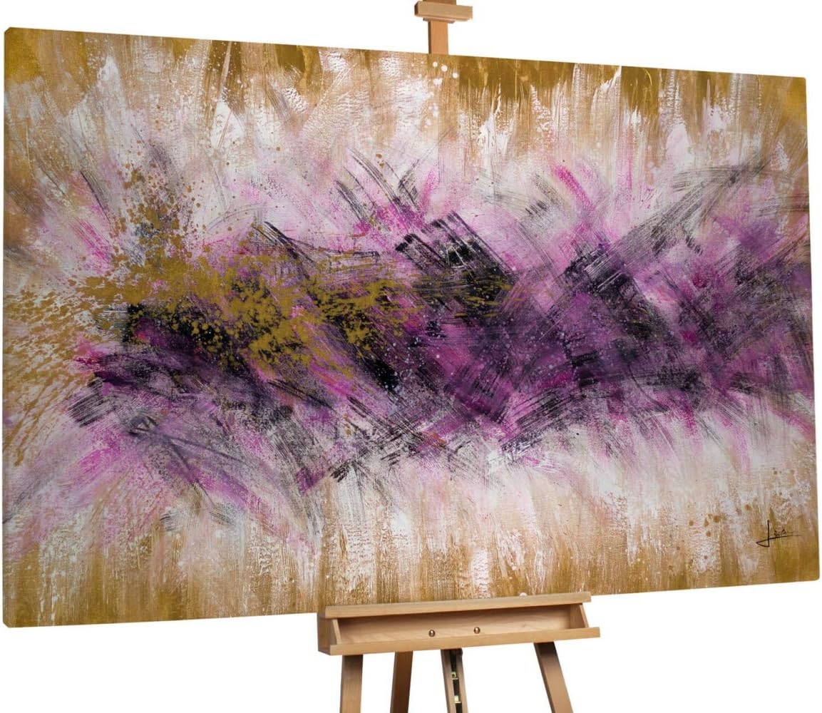 KunstLoft® oil painting 'Golden Surprise' 71x47inches Large, original handpainted canvas