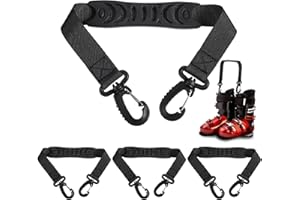 Kasyat Ski Boot Carriers Straps Snowboard Boot Carrier Strap Roller Skate Shoulder Sling Leash Athletic Winter Gear Leash