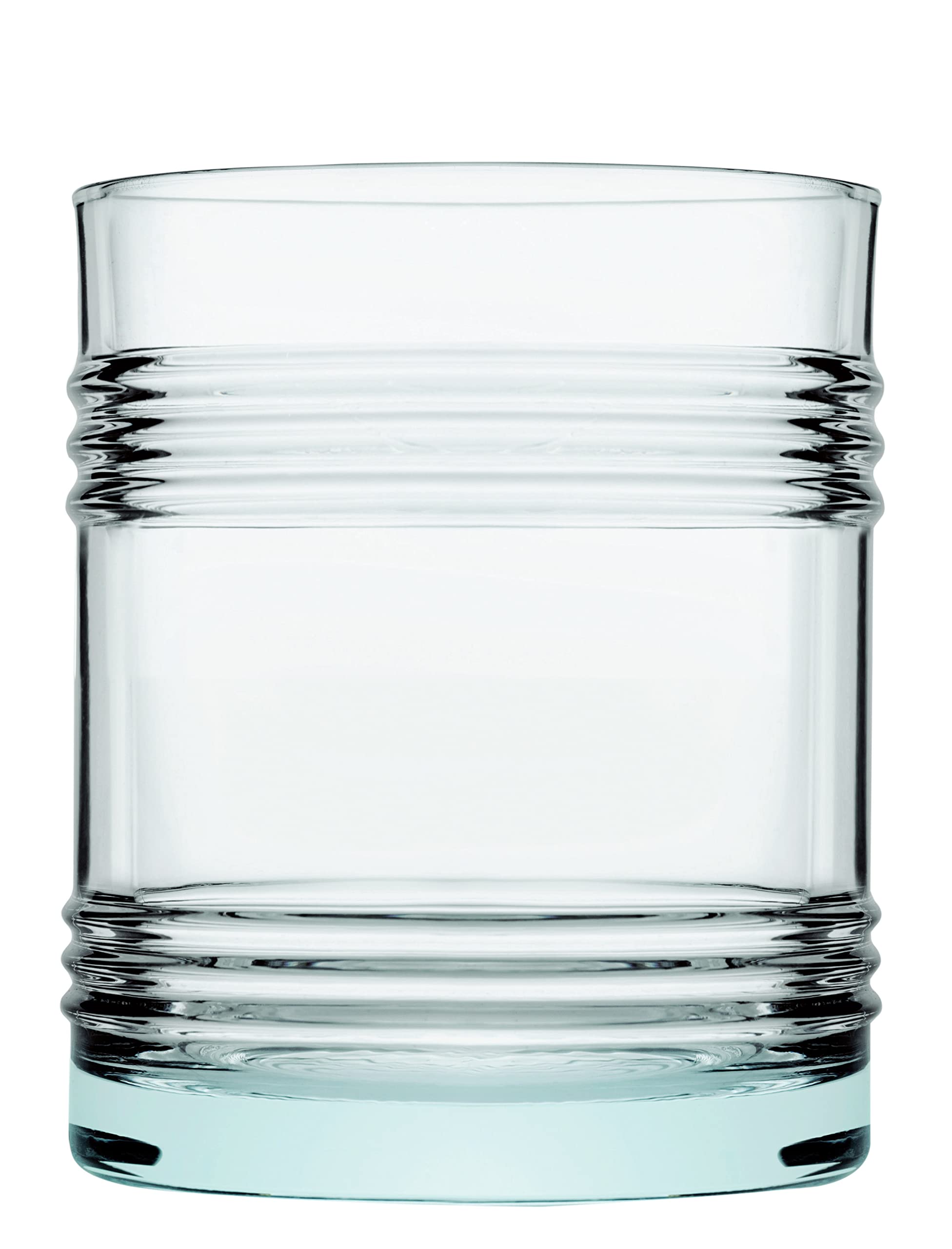 Pasabahce Aware Tincan Recycled Glass Tumblers - 280ml - Green - Pack of 4 - Glass Cups Dishwasher Safe Glasses Drinking Water & Juice Drinking Glasses