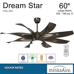 MINKA-AIRE F788L-ORB Dream Star 60 Inch Ceiling Fan