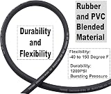 YOTOO Hybrid Air Hose 10m 6.5mm ID 300 PSI 1/4" Coupler All Weather Gray view 2