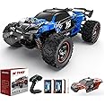 KIDOMO 1:18 Scale Brushless RC Car - 60KM/H All Terrain High-Speed & Off-Road Remote Control Car with 2 Rechargeable Batteries Hobby Monster Car 4WD RC Truck Gifts for Kids and Adults, Red (T1)