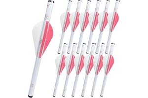 LEANPRO 12-Pack Shrink Fletch with 2 Inch Vanes, Stretch Arrow Wraps Universal Fit for Arrows and Bolts, DIY Archery Fletching Tool