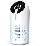 MOOKA Air Purifiers for Home Large Room up to 1095ft², H13 HEPA Filter Air Cleaner for Pets Bedroom Remove Smoke Dust Pollens Dander, Room Air Purifier with Timer Lock 4 Modes Night Light, M02