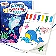 Water Coloring Books for Toddlers - Easter Basket Stuffers Watercolor Paint Book Drawing Art Paper for Kids Mess Free Craft Supplies kit Toy for Age 3 4 5 6 Valentines Birthday Gift(Sea)