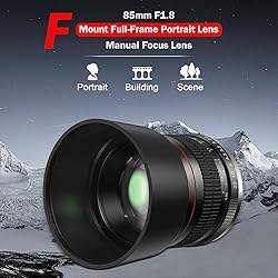 85mm f1.8 Portrait Lens - F Lens for Nikon, Manual