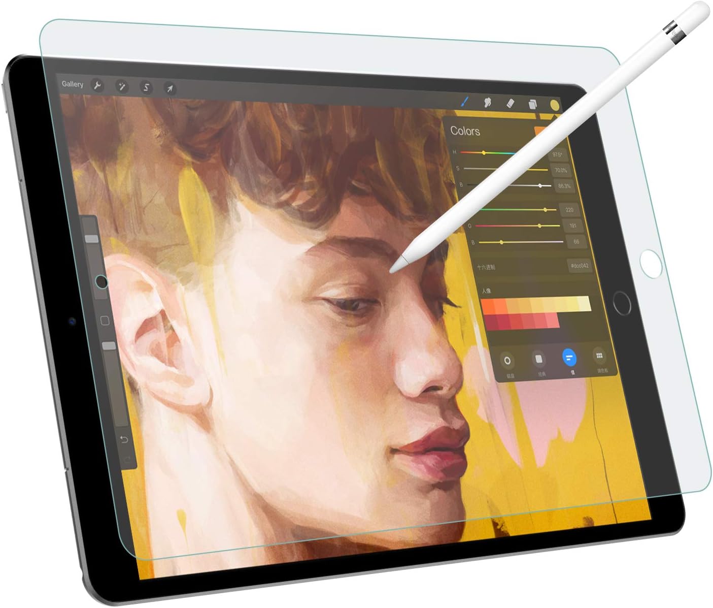 MoKo Compatible with New iPad Air (3rd Generation) 10.5" 2019 & iPad Pro 10.5 2017 Paper-Like Screen Protector, Write, Draw and Sketch with The Apple Pencil Like on Paper, Premium PET Film - Clear