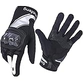 shamofeng Motorcycle Gloves Riding Dirt Bike Glove with Carbon Fiber Protective Hard Knuckles for Men and Women