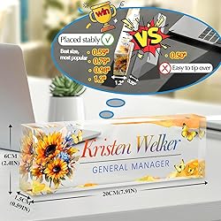 Custom Office Name Plate for Desk - Desk Name Plate